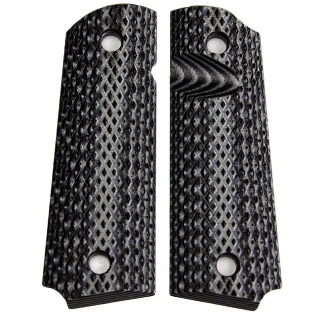 Stoner CNC Browning 1911-22 Super Aggressive G10 Gun Grips fit 1911-22 and .380 Auto 85percent Frame Grey Black - Stoner CNC