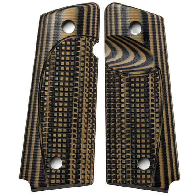 Stoner CNC Conceal Carry G10 Gun Grips fit  Full Size Brown Black  Full Size-Standard - Stoner Cnc