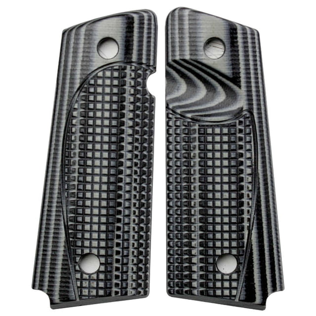 Stoner CNC Conceal Carry G10 Gun Grips fit  Full Size Grey Black  Full Size-Slim-Magwell - Stoner Cnc