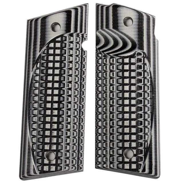 Stoner CNC Coonan .357 1911 Conceal Carry G10 Gun Grips Fits Model B and C .357 Automatic Magnum Grey Black - Stoner CNC