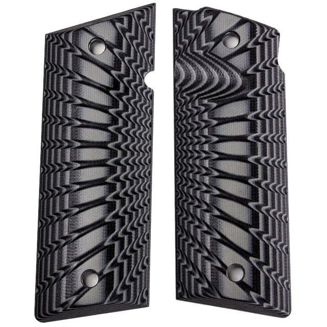 Stoner CNC Coonan .357 1911 Starburst G10 Gun Grips Fits Model B and C .357 Automatic Magnum Grey Black - Stoner CNC