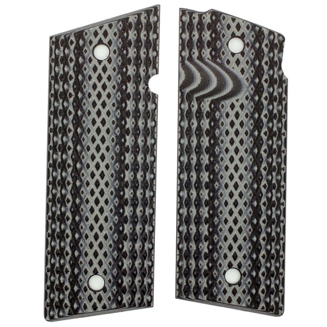 Stoner CNC Coonan .357 1911 Super Aggressive G10 Gun Grips Fits Model B and C .357 Automatic Magnum Grey Black - Stoner CNC