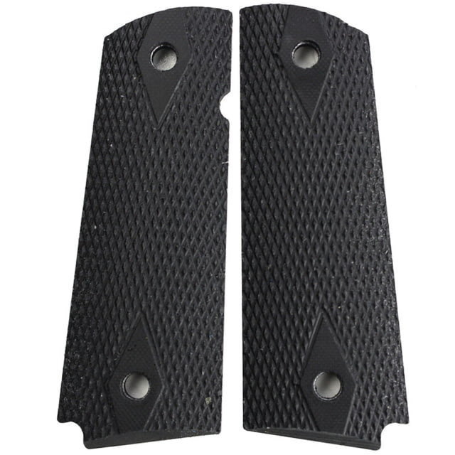 Stoner CNC Double Diamond G10 Gun Grips fit  Full Size Black  Full Size-188 Magwell - Stoner Cnc