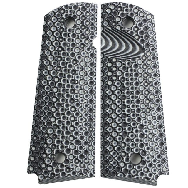 Stoner CNC Golf Ball G10 Gun Grips fit  Full Size Grey Black  Full Size-Slim-Magwell - Stoner Cnc