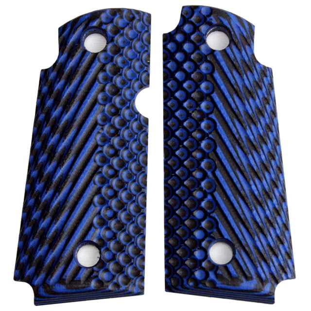 Stoner CNC Kimber Micro Carry .380 ACP Slash and Burn G10 Gun Grips Blue Black Ambi STO-KM .380-SB-AM-BLB - Stoner Cnc