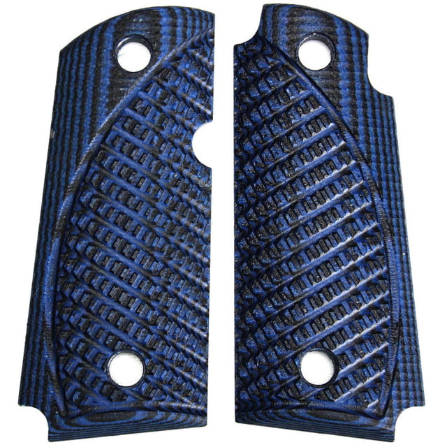 Stoner CNC Kimber Micro Carry .380 ACP Spartan G10 Gun Grips Blue Black Ambi STO-KM .380-SP-AM-BLB - Stoner Cnc