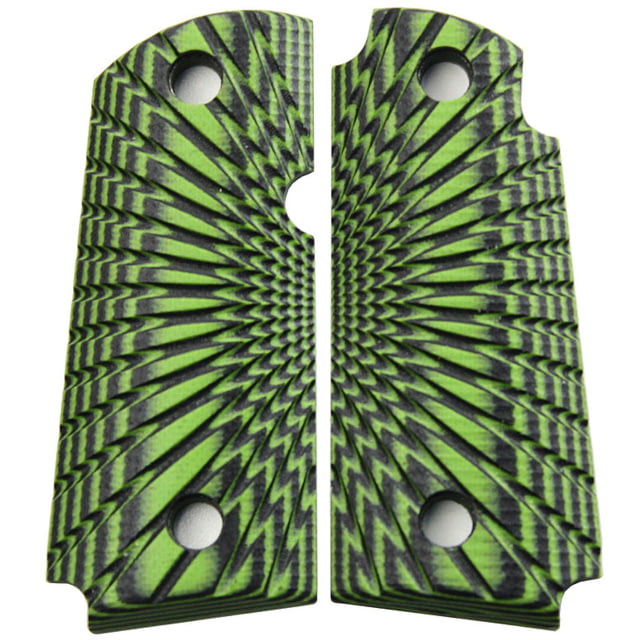 Stoner CNC Kimber Micro Carry .380 ACP Starburst G10 Gun Grips Neon Green Non Ambi STO-KM .380-ST-NO-NG - Stoner Cnc