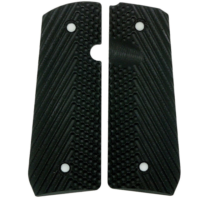 Stoner CNC Rock Island Armory Baby Rock M1911 .380 ACP 1911 Slash and Burn G10 Gun Grips Black - Stoner CNC