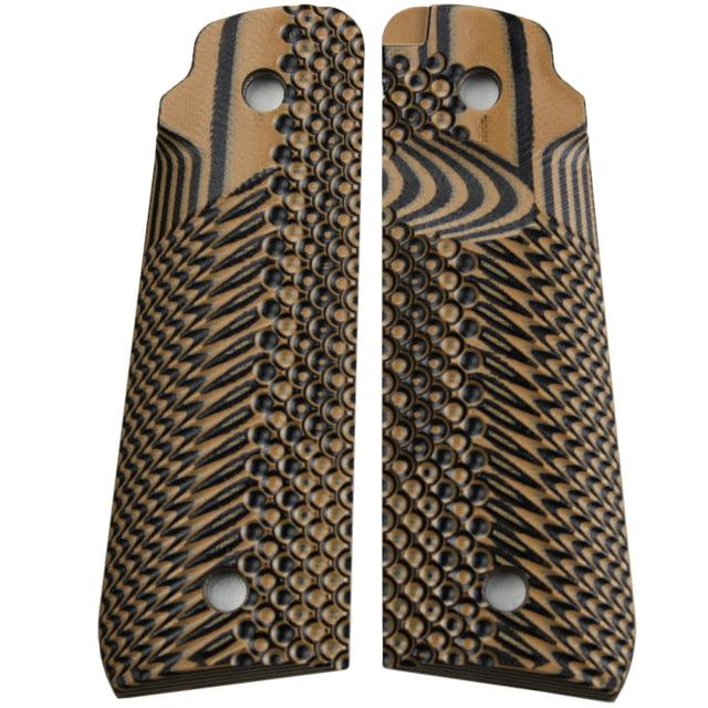 Stoner CNC Ruger Mark IV  Lite G10 Gun Grips Slash and Burn Design Fits Ruger 22 45 Lite Generation 4 Rimfire Brown Black - Stoner CNC