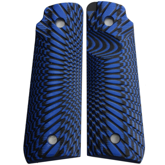 Stoner CNC Ruger Mark IV  Lite G10 Gun Grips Starburst Design Fits Ruger 22 45 Lite Generation 4 Rimfire Blue Black - Stoner Cnc