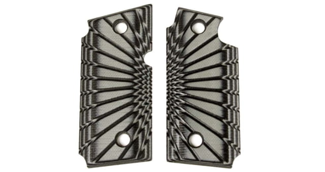 Stoner CNC SIG P938 G10 Gun Grips Starburst Fits Sig Sauer 9mm P938 Pistol Grey/Black Non Ambi - Stoner CNC
