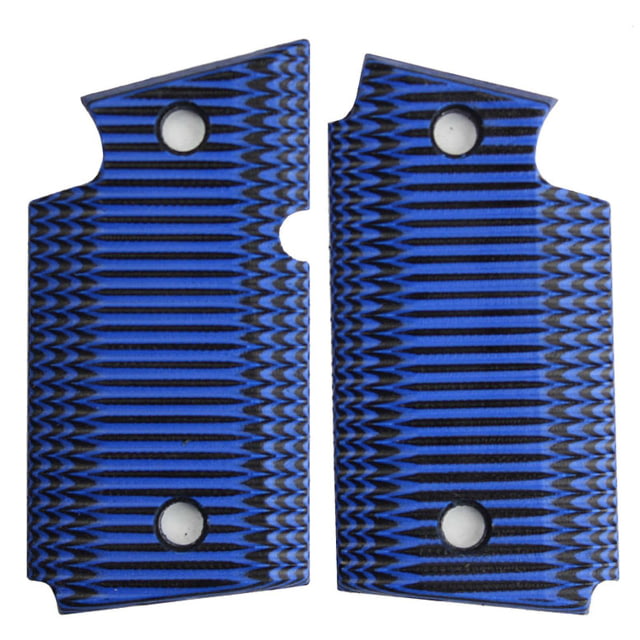 Stoner CNC SIG P938 G10 Gun Grips Super Spine Fits Sig Sauer 9mm P938 Pistol Blue/Black Ambi - Stoner Cnc