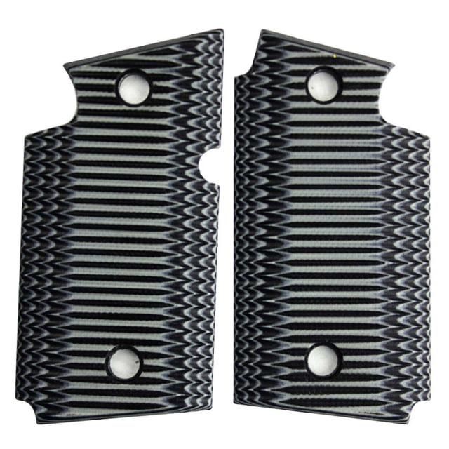 Stoner CNC SIG P938 G10 Gun Grips Super Spine Fits Sig Sauer 9mm P938 Pistol Grey/Black Non Ambi - Stoner Cnc