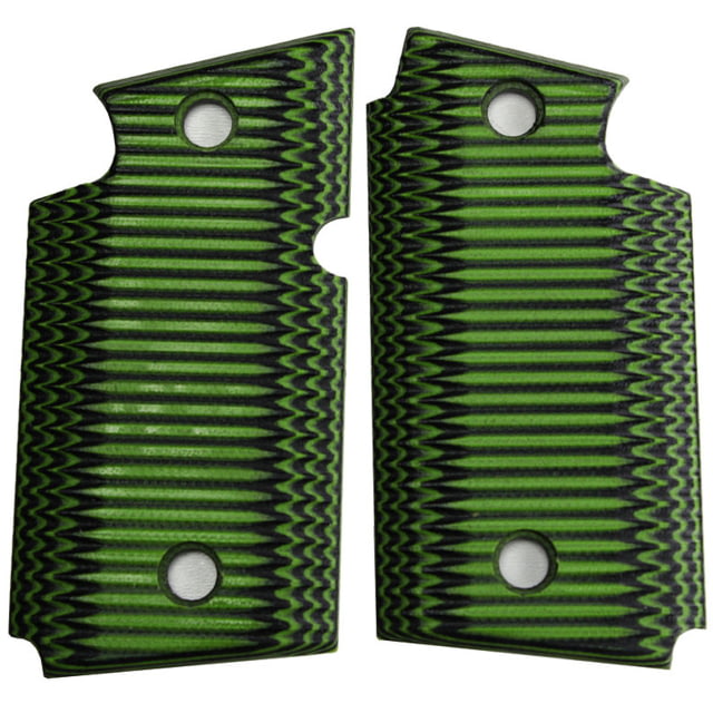 Stoner CNC SIG P938 G10 Gun Grips Super Spine Fits Sig Sauer 9mm P938 Pistol Neon Green Non Ambi - Stoner Cnc