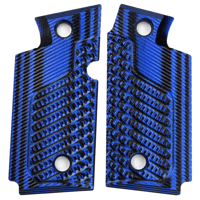 Stoner CNC Springfield Armory 911 .380 ACP Defensive Carry G10 Gun Grips Blue Black Ambi STO-SA .380-DC-AM-BLB - Stoner Cnc