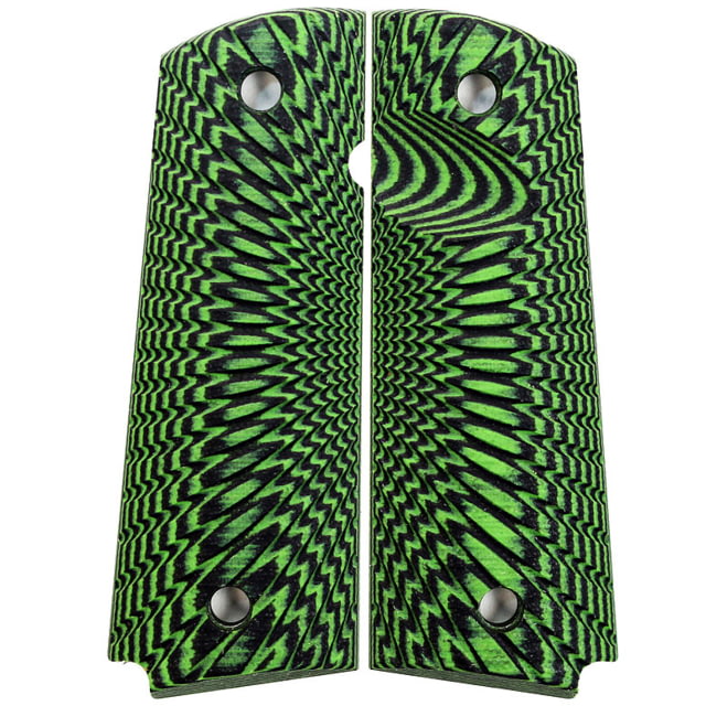 Stoner CNC Starburst G10 Gun Grips fit Taurus PT1911 Neon Green Black PT1911-Magwell - Stoner Cnc