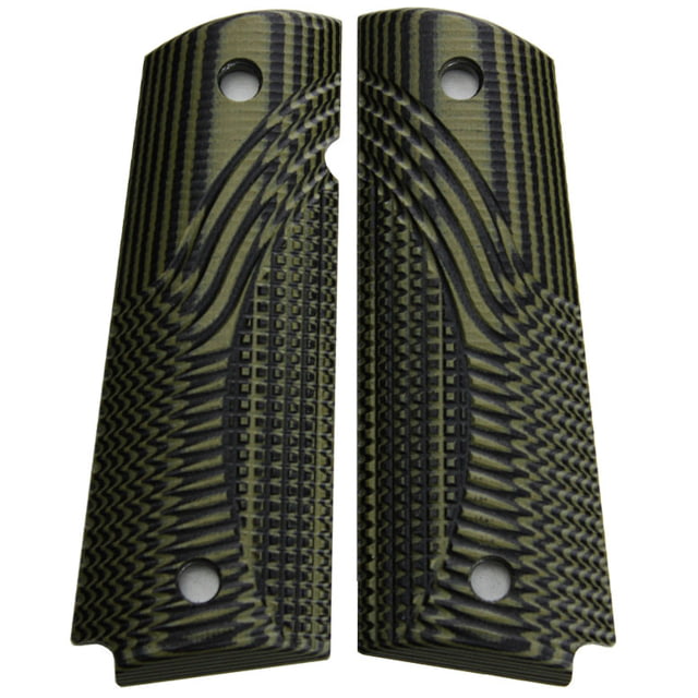 Stoner CNC Tactical Eclipse G10 Gun Grips fit  Compact and Springfield EMP OD Green Black  Compact-Slim-Standard - Stoner Cnc