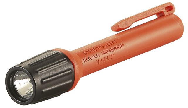 Streamlight 2Aaa Propolymer Haz-Lo Flashlight Inmetro Rated 60 Lumen White Led 2 X Aaa Battery Orange - Streamlight