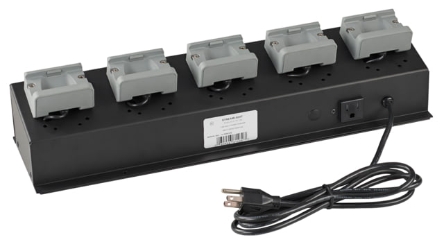 Streamlight 5-Unit Bank Charger 120V AC USB HAZ-LO Headlamp Black - Streamlight