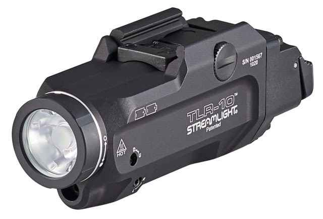EDEMO Streamlight TLR-10 Gun Light With Red Laser And Rear Switch Options CR123A 1000 Lumens Black  EDEMO5 - Streamlight