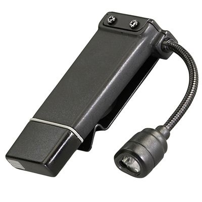 Streamlight ClipMate USB Rechargeable Clip-On Light Black with White and Red LEDs Light Only