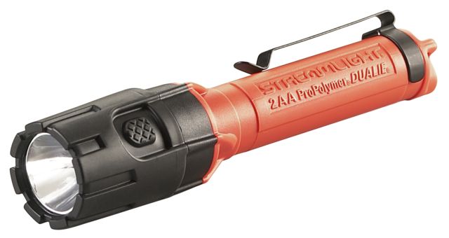 Streamlight Dualie 2Aa Flashlight Atex Rated 175 Lumen Spot/Flood Led 2 X Aa Battery Orange - Streamlight