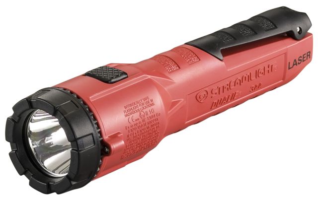 Streamlight Dualie 3AA Flashlight Atex Rated 5Mw Red Laser 245 Lumens Red - Streamlight