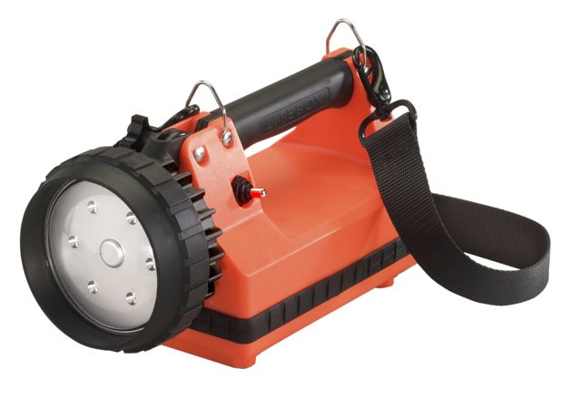 Streamlight E-Flood Firebox Rechargeable Lantern with Blue Taillight LEDs 615 Lumens 22061 - Iec Type C 230V Ac Charge Cord 12V Dc Standard System - Streamlight
