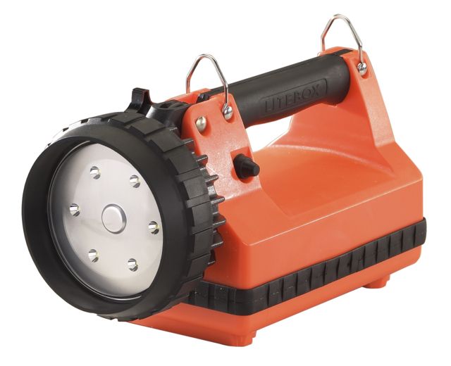 Streamlight E-Flood Litebox Rechargeable Lantern Standard System 615 Lumen Led 22062 -Iec Type G 240V Ac Charge Cord 12V Dc Mount Rack Orange - Streamlight