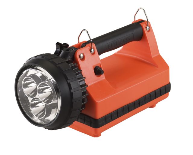 Streamlight E-Spot Litebox Rechargeable Lantern Standard System 540 Lumen Led 22062 - Iec Type G 240V Ac Charge Cord 12V Dc Mount Rack Orange - Streamlight