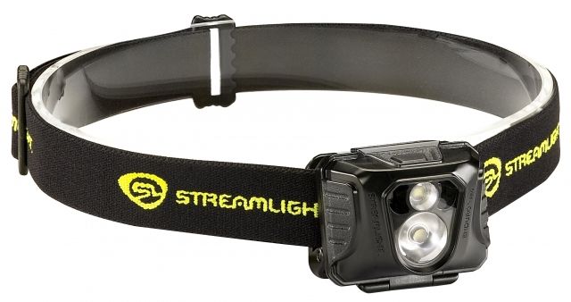 Streamlight Enduro Pro - with 3 AAA alkaline batteries elastic headstrap - Clam Black/Yellow - Streamlight