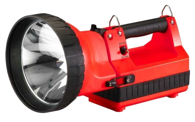 Streamlight H.I.D. LiteBox Searchlight - Rechargeable High Intensity Discharge Flashlight 3350 Lumen 22062 - Iec Type G 240V Ac Charge Cord 22056 - Streamlight