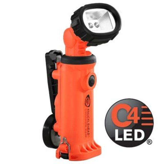 Streamlight Knucklehead Multi-Purpose Worklight 200 Lumen Clip 120V AC Fast Charge Orange - Streamlight