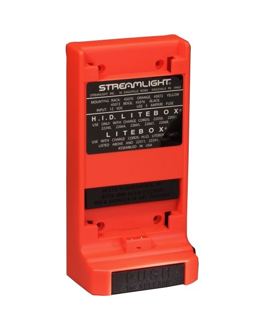 Streamlight LiteBox Mounting Rack Direct Wire 12V DC Orange - Streamlight