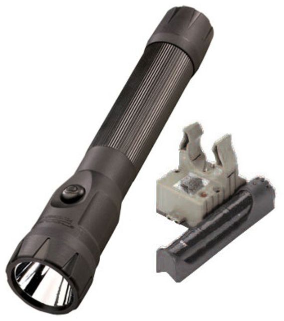 Streamlight PolyStinger DS LED Flashlight Black - DC Charger with Piggyback Fast Charge base - Streamlight