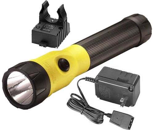 Streamlight PolyStinger LED Flashlight 120V AC Fast PiggyBack Charger - Yellow - Streamlight