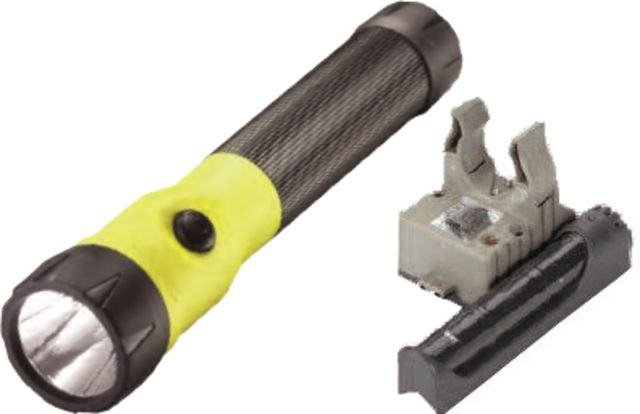 Streamlight PolyStinger LED Flashlight 120V AC/DC Steady PiggyBack Charger - Yellow - Streamlight