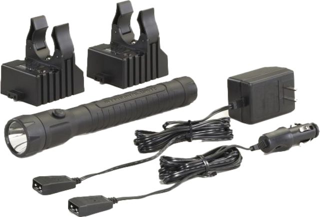 Streamlight PolyStinger LED HAZ-LO Industrial Safety Flashlight 120V AC Steady Charge Cord Black - Streamlight