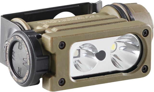 Streamlight Sidewinder Compact III Military Model AA/CR123A 275 Lumens LED Flashlight w/E-Mount/Headstrap Coyote - Streamlight