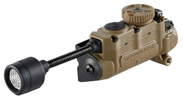 EDEMO Streamlight Sidewinder Stalk LED Flashlight w/Helmet Clip & Arc Rail Mount CR123A & AA Multicolor 76 Lumens Coyote  EDEMO2 - Streamlight