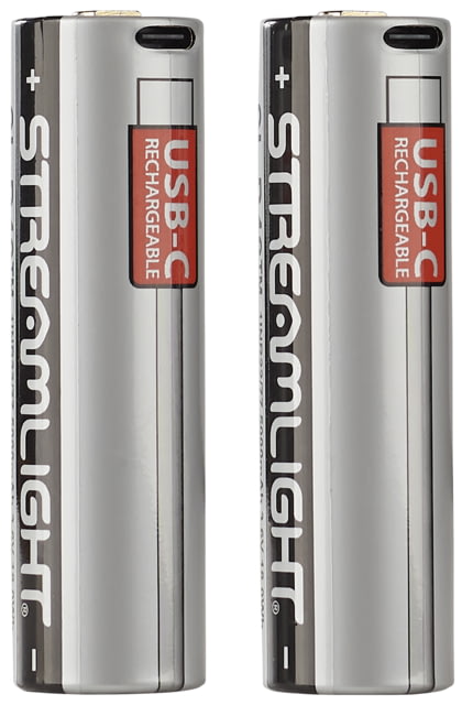 Streamlight SL-B48 USB Lithium Ion Battery - 2 Pack, Silver, 88133