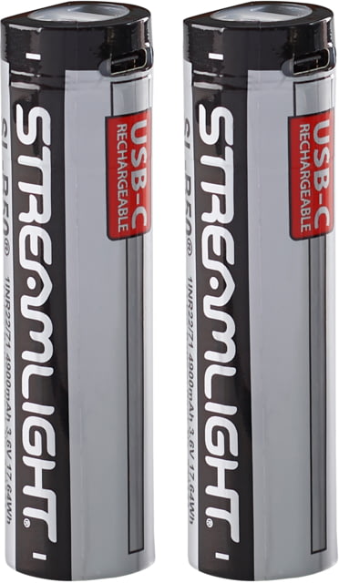 Streamlight SL-B50 Battery Pack, 2 Pieces, Black, 22112