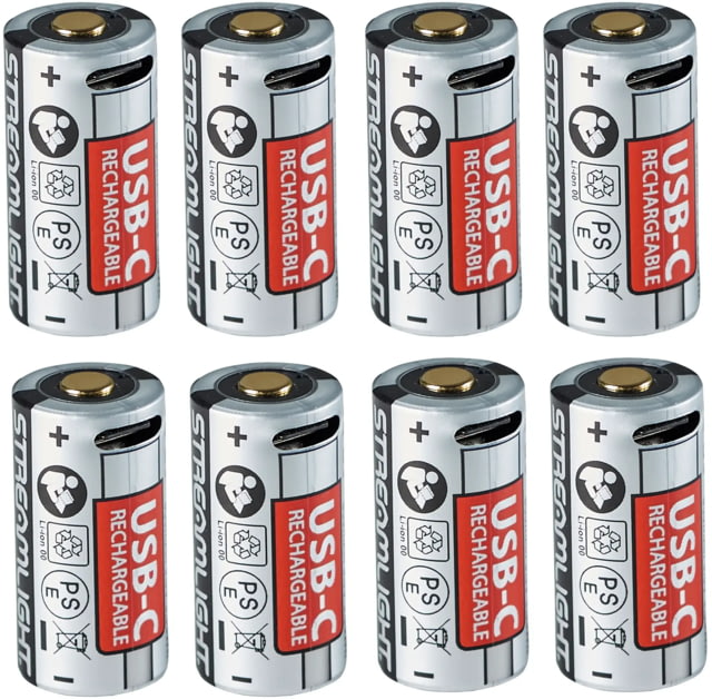 Streamlight SL-B9 Li-Ion USB Rechargeable Battery Pack w/ Integrated USB-C Port 8 Pack
