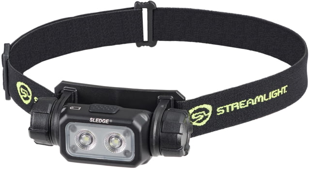 Streamlight Sledge Lithium Ion Battery/CR123A 600 Lumens LED Headlamp Black