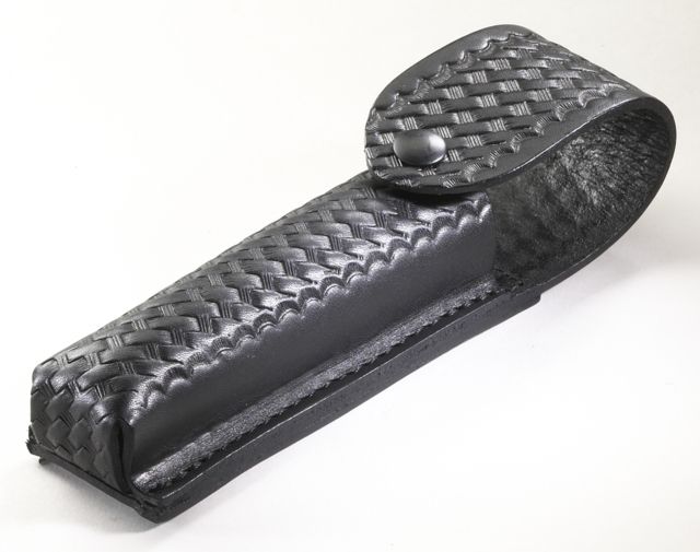 Streamlight Stinger/Stinger XT/PolyStinger Leather Flashlight Pouch/Sheath - Basketweave Pattern - Streamlight