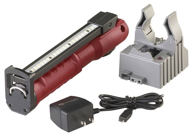 Streamlight Stinger Switchblade Rechargeable Multi-Function Worklight 800/600 Lumens/500 mW w/120V/100V AC 1 Holder Red
