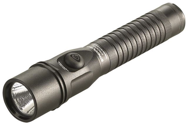 Streamlight Strion Ds Flashlight Rechargeable Dual Switch 375 Lumen White Led 240V Ac Charge Cord 12V Dc 1 Holder Black - Streamlight