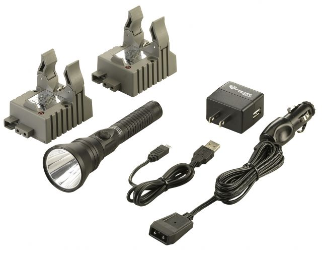 Streamlight Strion DS HPL 700 Lumen Flashlight-IEC Type A 120V/100V AC/12V DC -2 Holder Black - Streamlight