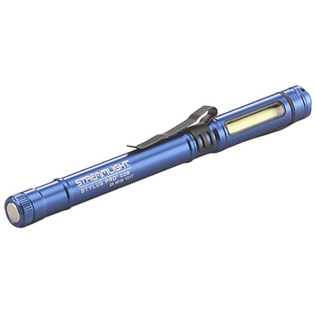 Streamlight Stylus Pro COB USB Rechargeable Penlight with 19in USB Cord Box Blue - Streamlight