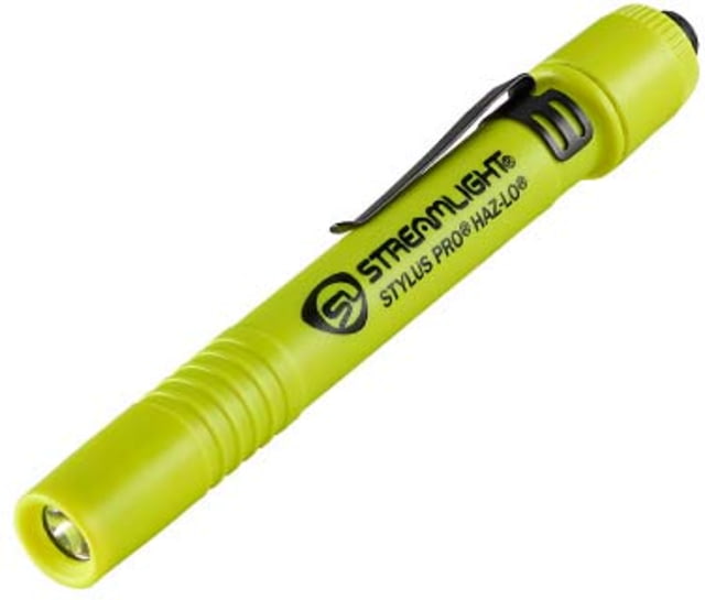 Streamlight Stylus Pro HAZ-LO LED Penlight AAA Alkaline White Light 105 Lumens Yellow - Streamlight